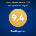 Star apartment Guest Review Awards 2017